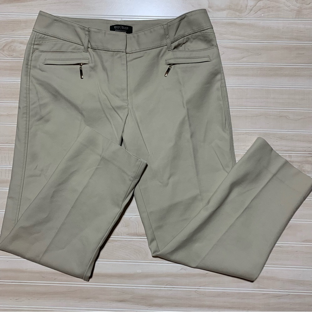 White House Black Market Perfect Form Beige Pants